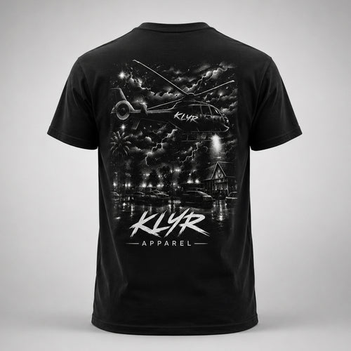 Air Support Tee Monochrome back graphic