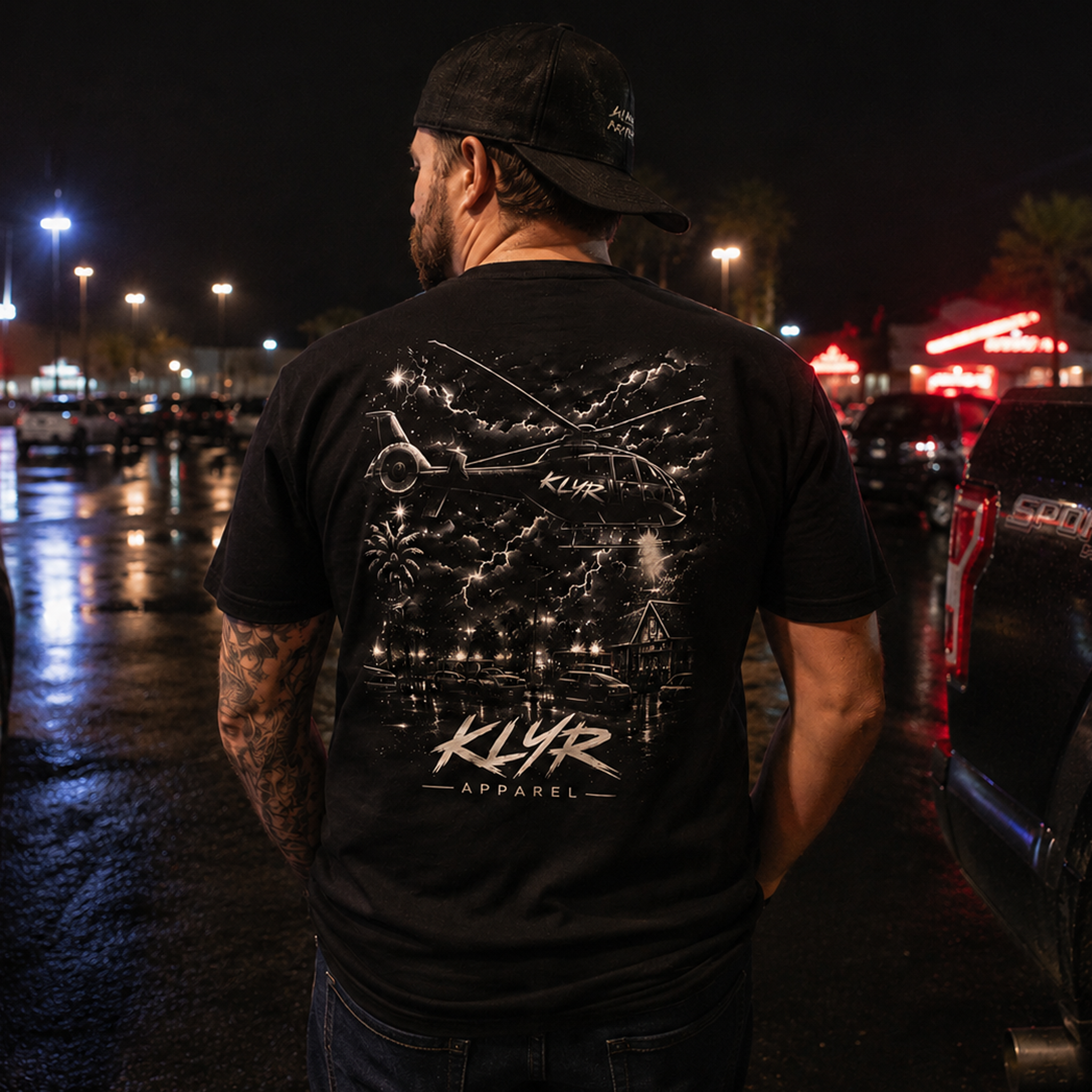 Air Support Tee Monochrome back lifestyle