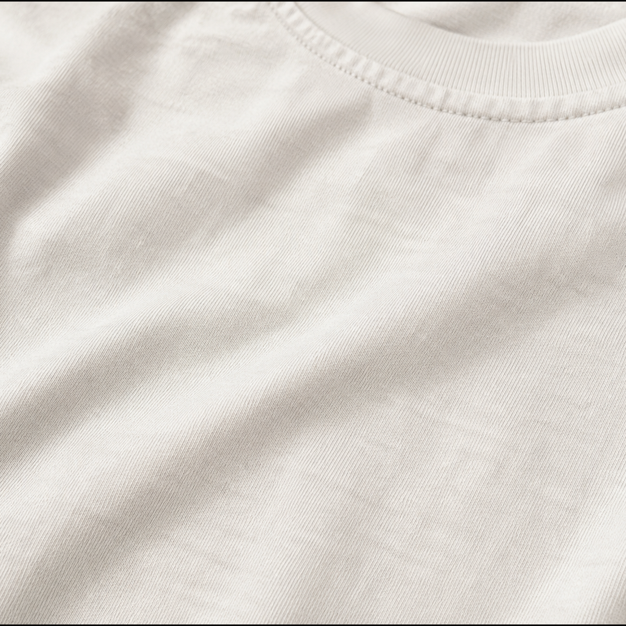 Close-up of the heavyweight white Comfort Colors 1717 fabric used for the Buena Vida Social Club Tee.